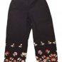 Womens Black LARRY LEVINE Stretch Capris 6P