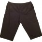 Womens Black BASIC EDITIONS Capris 3X 50 - 52 X 21 Cotton Blend