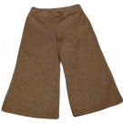 Womens Brown Gold Metallic ZOEY & BETH Capris 28/30 (actual waist size)