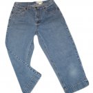 Womens Blue EDDIE BAUER Denim Capris 8
