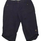 Womens Blue CHRISTOPHER & BANKS Capris 14