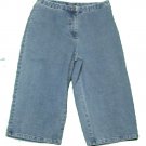 Womens Blue CHARTER CLUB Denim Capris 8