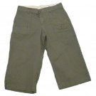 Womens Green LEE Stretch Capris 6