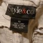 Womens Brown STYLE & CO Capris 10