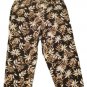 Womens Black Brown Tan COVINGTON Stretch Capris 14