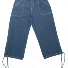 Womens Blue BOBBIE BROOKS Denim Capris 8/10