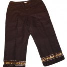 Womens Black COLDWATER CREEK Casual Dress Capris 8