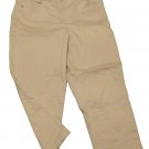 Womens Brown TALBOTS Stretch Capris 12 X 23 Cotton Blend