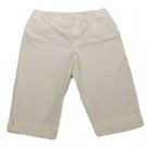 Womens Off White WHITE STAG Stretch Capris 12 Ladies