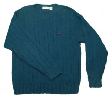 Mens Green IZOD Pullover Sweater Large