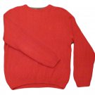 Mens Red CHAPS RALPH LAUREN Pullover Sweater Large  100% Cotton