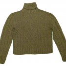 Womens Green PAUL HARRIS DESIGN Turtleneck Sweater M Medium Acrylic Blend