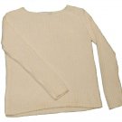Womens Off White LIZ CLAIBORNE Pullover Sweater Medium
