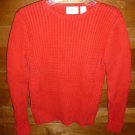 LIZ CLAIBORNE Women's Sweater - Red - Size M - 100% Cotton *