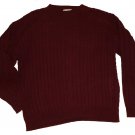 Mens Maroon VIAGGI Pullover Sweater XLT