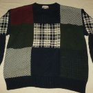 Mens Black Green Maroon JOSEPH A BANKS Pullover Sweater Large