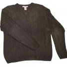 Mens Green GEOFFREY BEENE V-Neck Sweater Medium