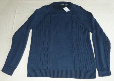ST JOHN'S BAY Men's Pullover Sweater   Blue   Size XL   NWT *