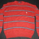 NAUTICA Men's Pullover Sweater - Red Black & White - Size Large - EUC *