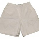 Womens Off White TALBOTS Pleated Shorts 14