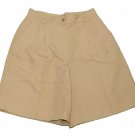 Womens Brown LIZ CLAIBORNE Pleated Shorts 12