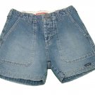 Womens Blue UNION BAY Denim Button Fly Shorts 1