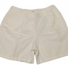 Womens White LIZ CLAIBORNE Pleated Shorts 16