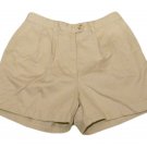 Womens Tan TOMMY HILFIGER Pleated Shorts 14