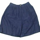 Womens Blue CHARTER CLUB Pleated Shorts 12P