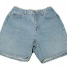 Womens Blue LIZ CLAIBORNE Classic Fit Denim Shorts 8