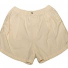 Womens Creme NIKE Pleated Shorts XL 100% Polyester