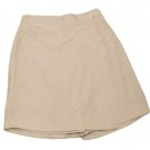 Womens Tan EDDIE BAUER Golf Skorts 8 100% Polyester
