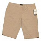 Womens Brown Tan Creme STAR CITY Shorts 7 NWT