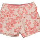 Womens Dark Light Pink White BEACH RAYS Shorts 11