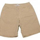 Womens Brown Tan CROFT & BARROW Stretch Shorts 12