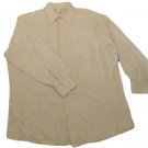 Mens Tan MURANO Button Down Shirt XL 17 1/2