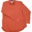 Mens Wine TOMMY HILFIGER Button Down Shirt Long Sleeve Large