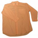 Mens Orange HABAND Button Down Shirt XL 17