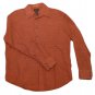 Mens Rust Black Gray CLAIBORNE Button Down Shirt Large