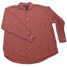 Mens Red Black White WRANGLER Button Down Shirt XL