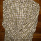 TIMBERLAND Men's Shirt - Brown Tan & Green - Size Large - EUC *