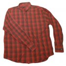 Mens Red Gray Maroon TRICOTS ST RAPHAEL Button Down Shirt Large