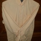 NAUTICA Men's Shirt - Orange/Peach - Size 15 - EUC *