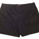 Mens Black CHEROKEE Pleated Casual Shorts 46 100% Cotton