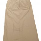 Womens Tan EDDIE BAUER Stretch Casual Skirt 12 Cotton Blend
