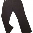 Womens Black FADED GLORY Boot Cut Low Waist Trim Fit Denim Jeans 16P Ladies NWT