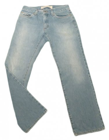Womens Blue GAP Straight Leg Denim Jeans 4 X 28 100% Cotton