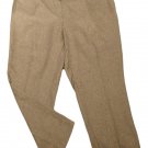 Womens Brown ALIA Casual Dress Pants 24W 100% Polyester