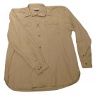 Mens Brown MAGELLAN Button Down Shirt XXL 100% Cotton