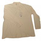 Mens Off White FALLS CREEK Pullover Half Button Shirt XXXL NWT 100% Cotton